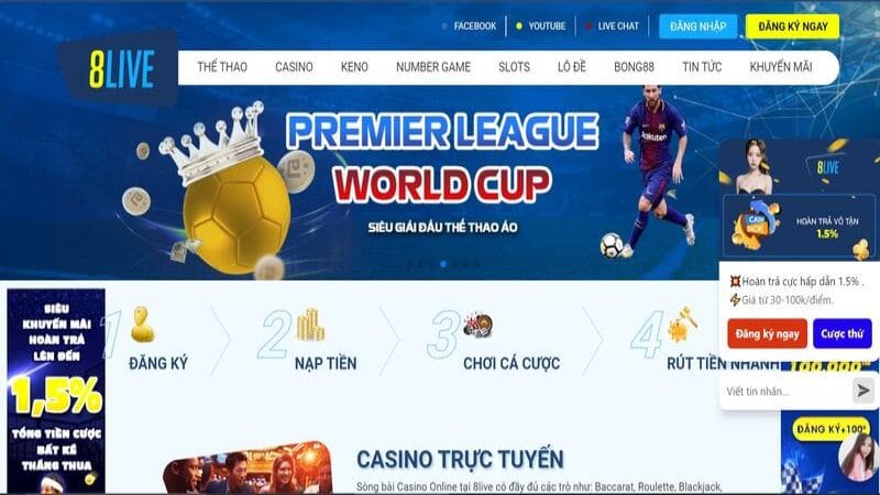 Các thể loại hiện có trên nhà cái 8live Các thể loại hiện có trên nhà cái 8live